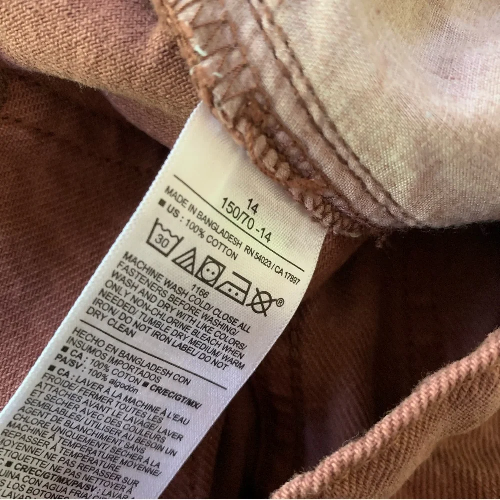 Old Navy kids baggy Brown Carpenter jeans size 14